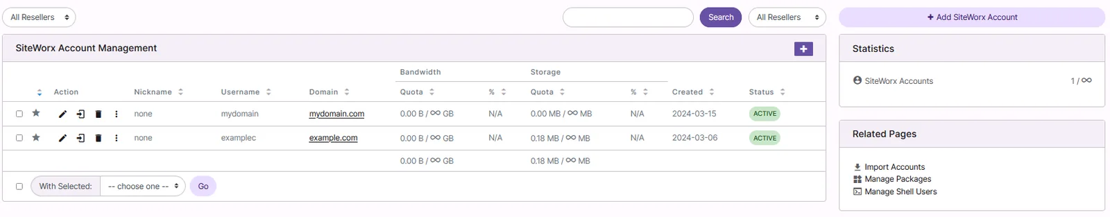 InterWorx interface preview